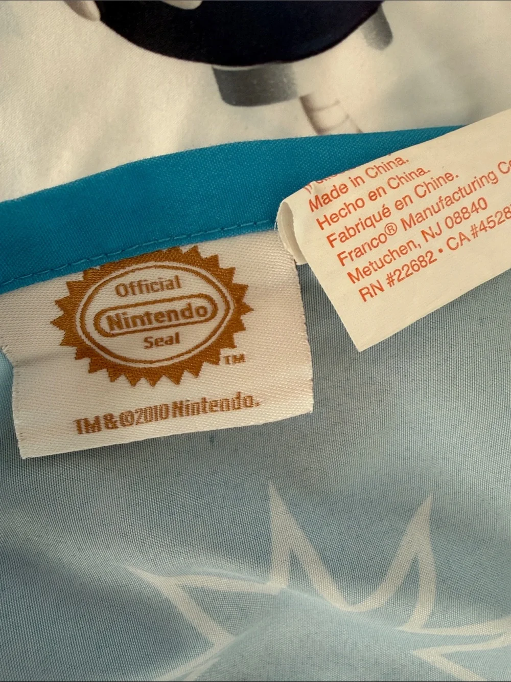 Mario & Luigi MarioKart 3 Piece Twin Sheet Set  - flat, fitted and pillowcase